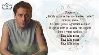 Hace Falta Soñar LETRA  Canserbero VIDA [upl. by Miehar]