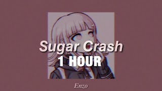 1 HOUR ElyOtto  SugarCrash  slowed  reverbed [upl. by Odlanor]