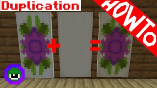 Minecraft How to Copy or Duplicate Banners  Tutorial Works in 118 [upl. by Ruddie]