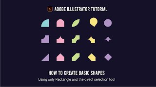 How to create basic shapes in Adobe Illustrator [upl. by Orsola175]