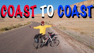 Solo Cross America Cycling Trip  California to Maine  5755km 3575 Miles [upl. by Yelsiap]