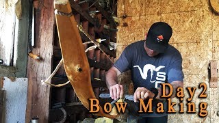 Bow Making Lessons  Day 2 Tillering [upl. by Yemarej763]