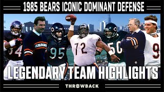 1985 Bears The Greatest Defensive Season of AllTime  Legendary Teams [upl. by Frankel]