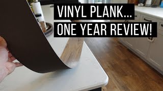 Vinyl Plank Flooring  Review After One Year in Our Home [upl. by Zebulen]