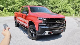 2022 Chevrolet Silverado 1500 LT Trail Boss Z71 Start Up Walkaround POV Test Drive and Review [upl. by Rosetta]