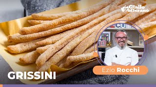 GRISSINI la RICETTA PERFETTA dello Chef Ezio Rocchi😋🤤 [upl. by Eleahcim]