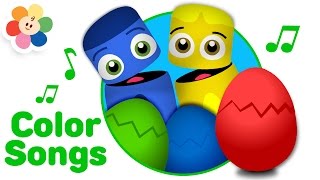 Surprise Eggs Colors Special  Color Song Nursery Rhymes  Color Egg Surprise for Kids  BabyFirst [upl. by Nwahsit679]