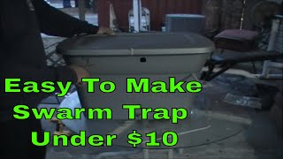 How To Build A Swarm Trap Cheap To Catch Free Honey Bees [upl. by Aronid474]