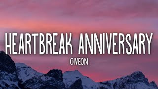 Giveon  Heartbreak Anniversary Lyrics [upl. by Haropizt970]