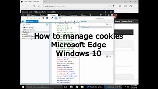 How to manage cookies in Microsoft Edge Windows 10 [upl. by Afesoj]