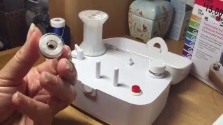 Simplicity Sidewider Bobbin Winder  How to Use [upl. by Anirrok702]