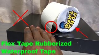 ✅ How To Use Flex Tape Rubberized Waterproof Tape Review [upl. by Nived]