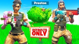 SNEAKING into a DEFAULT ONLY Fortnite Server [upl. by Utta]