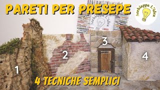 Come fare le pareti per presepe 👷 4 tutorial in 1 [upl. by Vevay923]