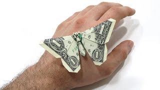 Origami Dollar bill Butterfly Michael LaFosse [upl. by Nor]