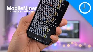 MobileMiner Cryptocurrency mining on iPhone 9to5Mac [upl. by Nigem]