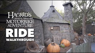 Hagrids Magical Creatures Motorbike Adventure Full Queue Walkthrough [upl. by Zantos256]