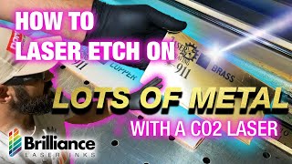 How to Laser Engrave On Metal With A Co2 Laser  A Complete How to Guide  Brilliance Laser Inks [upl. by Ycniuq849]