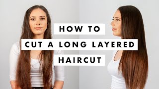 How to Cut Hair Long layered haircut tutorial  MIG Training [upl. by Leachim393]