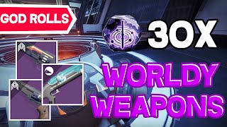 Opening 30 Worldly Weapons Umbral Engrams For God Roll Weapons [upl. by Naujed]