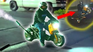 Scooter DRAG RACING 2Fast 100cc Honda Ruckus two stroke [upl. by Ahsaeyt975]