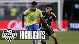 Mexico vs Brazil Highlights  International Friendly [upl. by Aikam334]