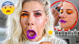 I WENT TO THE WORST REVIEWED MAKEUP ARTIST RUSHED TO THE HOSPITAL [upl. by Arihday]