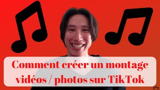 Tuto TikTok  Comment faire  créer un montage photos et vidéos sur Tik Tok  🎬🎼 [upl. by Stultz]