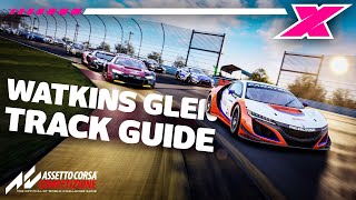 How to be Fast at Watkins Glen on Assetto Corsa Competizione  Track Guide [upl. by Kathryne]