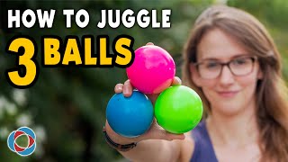 Learn to JUGGLE 3 BALLS  Beginner Tutorial [upl. by Nylarac]