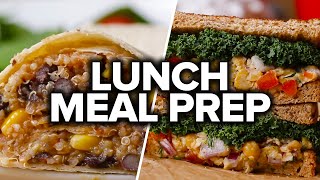 6 Vegan Lunch Meal Preps [upl. by Atsillak445]