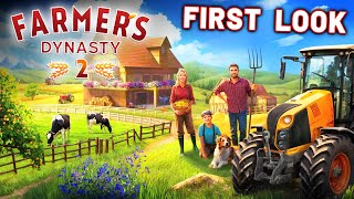 Survival Restorations Story Based QuestsFarmers Dynasty 2 FIRST LOOK Demo Gameplay [upl. by Weinrich761]