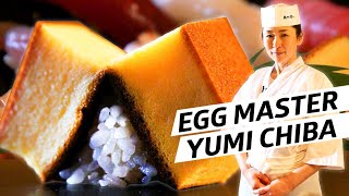 How Master Sushi Chef Yumi Chiba Perfected Tamago — Omakase Japan [upl. by Gabbie766]