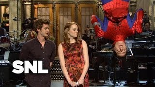 Monologue Emma Stone on SpiderMan  SNL [upl. by Ahcsrop129]