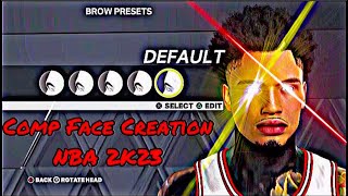 DRIPPY FACE CREATION COMP FACE IN NBA 2K23 [upl. by Hamid]