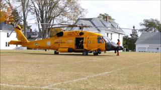 USCG MH60T Jayhawk helicopter startup and takeoff [upl. by Nilpik]