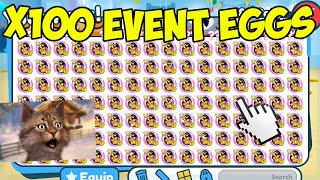 I Opened 100 EVENT EGGS In Pet Simulator X [upl. by Frick]