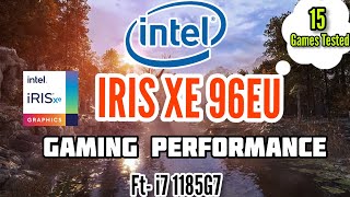 Intel Iris XE Graphics Gaming Test 2021 ft i7 1185g796EUs [upl. by Oeak]