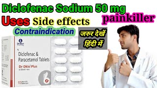 Diclofenac Sodium Tablet UsesSide effectcontraindicationIN HINDIstudywithhussain [upl. by Rumit]