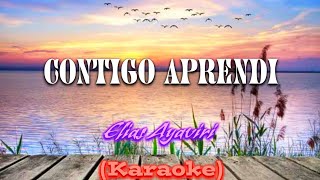 Contigo Aprendi  Elias Ayaviri Karaoke [upl. by Ecile]