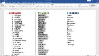 ORDENAR ALFABÉTICAMENTE LISTAS EN WORD [upl. by Canfield776]