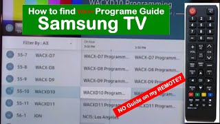 How to find my Program Guide on my Samsung TV [upl. by Hewet657]