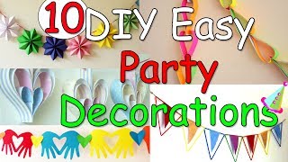 10 DIY Easy Party Decorations Ideas  Ana  DIY Crafts [upl. by Nylhsa80]