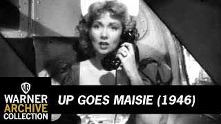 Original Theatrical Trailer  Up Goes Maisie  Warner Archive [upl. by Dnomyaw]