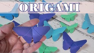 Como hacer mariposas de papel fáciles Origami Papiroflexia [upl. by Lien786]