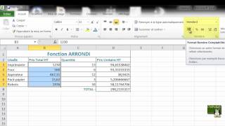 La Fonction ARRONDI dans Excel 2010 [upl. by Teiluj]