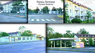 Hanau Germany US Pioneer Kaserne AAFES Gas Station amp Garage Sportsfield Housing Area amp More [upl. by Alyehs]