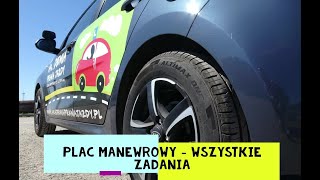 Plac manewrowy  wszystkie zadania egzamin kat B [upl. by Nyrahs]