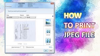 how to print jpeg file [upl. by Channa]