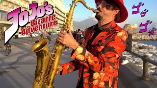 Play GIORNOS THEME on SAX in public a NAPLES [upl. by Kahaleel]